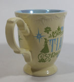 Disney Princess Tiana Ceramic Elegantly Designed Light Yellow and Blue Tea Cup Coffee Mug Collectible