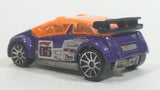 2006 Hot Wheels Drag Race Duel Super Gnat 05 Metallic Purple with Orange Tint Die Cast Toy Car Vehicle