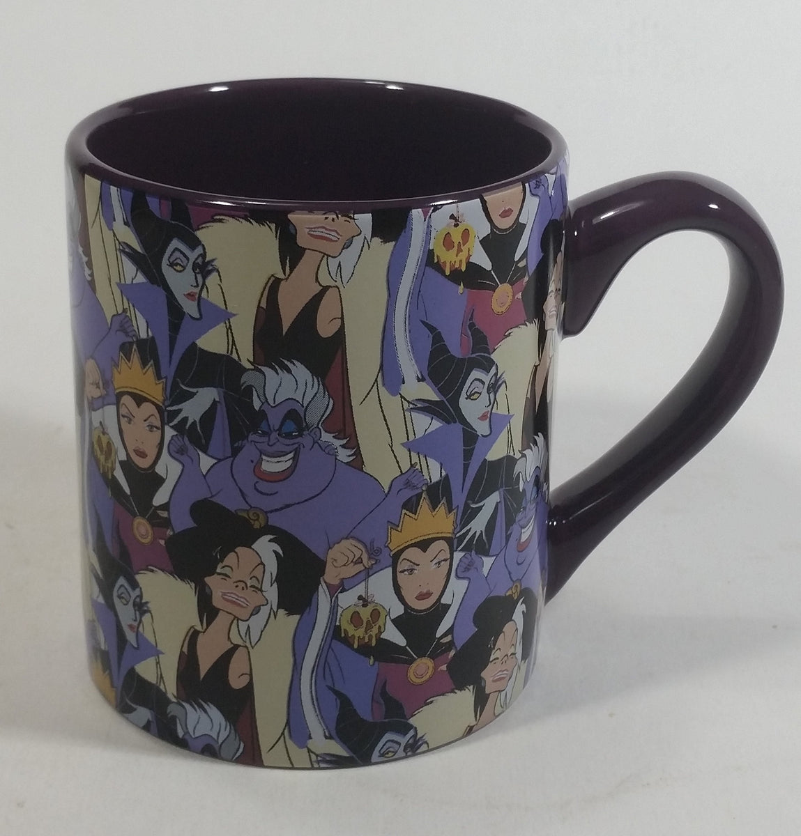 Disney Villains Character Collage Ceramic Dark Purple Coffee Mug Colle ...