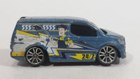 2013 MotorMax Fast Lane Street Linx 24/7 555-5555 Blue Grey Mini Van 6143-6 Die Cast Toy Car Vehicle