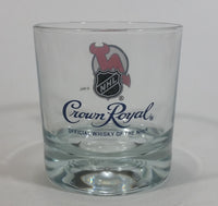 Rare Limited Release Crown Royal "NHL Rocks" New Jersey Devils Hockey Team Clear Glass Whisky Cup