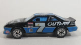1995 Matchbox Pontiac Grand Prix Stock Car #7 Outlaw Auto Parts Black Blue Die Cast Toy Race Car Vehicle