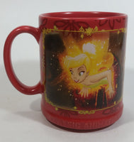 Disney Genuine Authentic Original Classic Animation Tinkerbell Peter Pan Red Ceramic Coffee Mug Collectible