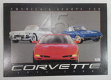 Corvette 45th Anniversary America's Sports Car 1953 - 1998 Chevrolet DE0398 Tin Metal Sign 11 1/4" x 16"