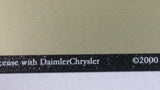 2000 Daimler Chrysler Dodge Viper Performance Personified Tin Metal Sign 12 3/8" x 16 3/8"
