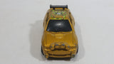 2003 Hot Wheels Flamin' Ford Escort Rally #5 Gold Die Cast Toy Car Vehicle