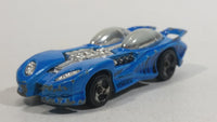 2000 Hot Wheels Super Launcher Splittin' Image II Neon Blue Die Cast Toy Car Vehicle