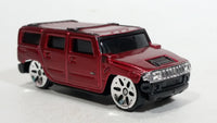 Maisto Hummer H2 Dark Red Die Cast Toy Truck SUV Vehicle