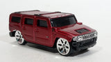 Maisto Hummer H2 Dark Red Die Cast Toy Truck SUV Vehicle