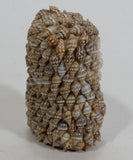 Vintage Uniquely Decorated Owl Covered in Seashells 2 1/4" Tall Figure Florida Souvenir Collectible