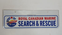 Royal Canadian Marine Search & Rescue License Plate Add-On Metal Tag