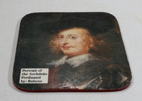 Vintage Portrait of the Archduke of Ferdinand Cork Backed Drink Coaster