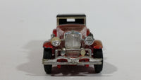 Vintage 1975 Lesney Matchbox Models of Yesteryear No. Y-4 1930 Model "J" Duesenberg Town Car Red (Faded) Die Cast Toy Car Vehicle 4 1/2" Long