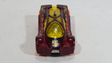 2012 Hot Wheels Thrill Racers Volcano Sling Shot Metallic Burgundy Red #5 Die Cast Toy Car Vehicle