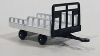 Unknown Brand White and Black Trailer Die Cast Toy Vehicle with Plastic Wheels - DKF2