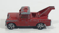 Vintage Corgi Juniors WhizzWheels Land Rover Wrecker Salvage Tow Truck Red Die Cast Toy Car Vehicle - Gt. Britain