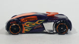 2010 Hot Wheels Phantom Racer Metalflake Dark Violet Purple Die Cast Toy Race Car Vehicle