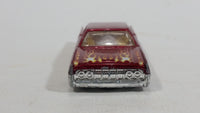 2010 Hot Wheels Race World Volcano '64 Continental Metalflake Candy Apple Red Die Cast Toy Muscle Car Vehicle