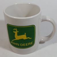 Gibson John Deere Tractor White Ceramic Coffee Mug Farming Collectible