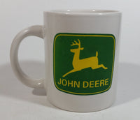 Gibson John Deere Tractor White Ceramic Coffee Mug Farming Collectible