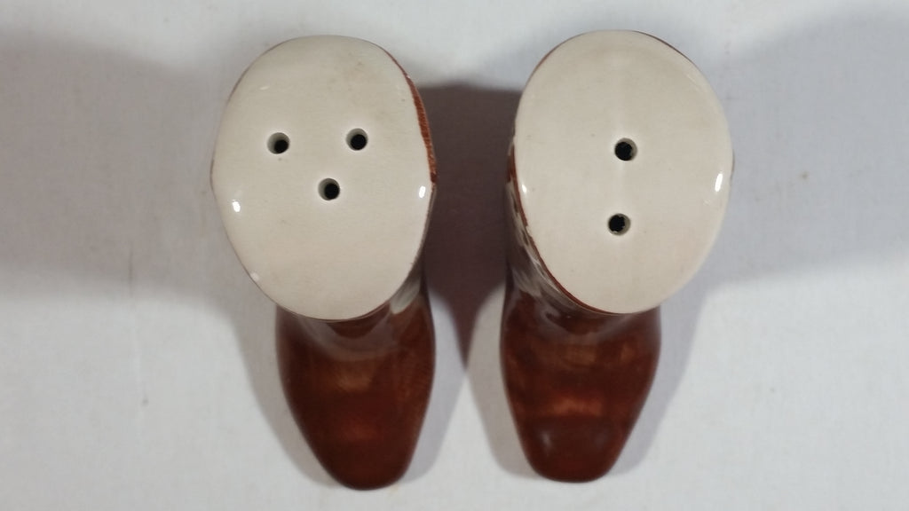 Vintage Cowboy Boot Shaped Ceramic Salt and Pepper Shakers – Treasure ...