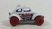 2015 Hot Wheels Stunt Devil Baja Bug Stunt Team White Die Cast Toy Car Vehicle