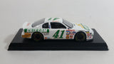 Real Image Nascar #41 Chevy Monte Carlo Steve Grissom 1/43 Scale White Die Cast Toy Car Vehicle in Display Case