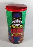 1999 Pringles Chips 14" Tall Nutcracker Christmas Theme Large Tin Canister Food Collectible