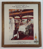 C.L. Centlivre Brewing Co. Nickel Plate Bottled Beer 1930s Wood Framed Paper Advertisement - Fort Wayne, Indiana