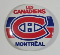 Les Canadiens Montreal NHL Ice Hockey Team Round 2 1/8" Diamter Button Pin Sports Collectible