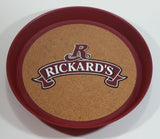 Rickard's Red Beer Round Circular Cork Lined Heavy Hard Plastic Beverage Serving Tray Pub Bar Lounge Man Cave Collectible