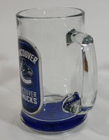 NHL Ice Hockey Vancouver Canucks Glass Beer Mug with Blue Bottom