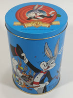 1989 Warner Bros Looney Tunes Happy Birthday Bugs Bunny 50th Anniversary Brach's Jelly Beans Tin Canister Cartoon Collectible