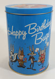 1989 Warner Bros Looney Tunes Happy Birthday Bugs Bunny 50th Anniversary Brach's Jelly Beans Tin Canister Cartoon Collectible