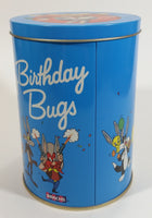 1989 Warner Bros Looney Tunes Happy Birthday Bugs Bunny 50th Anniversary Brach's Jelly Beans Tin Canister Cartoon Collectible