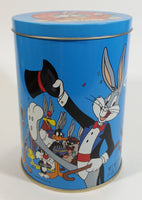 1989 Warner Bros Looney Tunes Happy Birthday Bugs Bunny 50th Anniversary Brach's Jelly Beans Tin Canister Cartoon Collectible