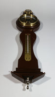 Solar Brand Vintage Style Wooden Cased Weather Station Barometer Hygrometer Thermometer