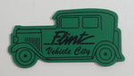 Flint Vehicle City Green Classic Car Shaped Fridge Magnet Michigan Automotive Travel Collectible