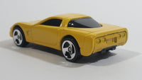 2000 Hot Wheels Corvette Yellow Die Cast Toy Car Vehicle McDonald's Happy Meal