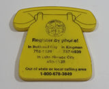 Mohave Community College Arizona Yellow Phone Shaped Magnet