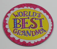 World's Best Grandma Circle 2 3/4" Diameter Fridge Magnet