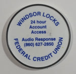 Windsor Locks Federal Credit Union White Round Circular Fridge Magnet