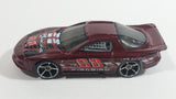 2007 Hot Wheels All Stars Pontiac IROC Firebird Metalflake Burgundy Die Cast Toy Race Car Vehicle