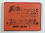 Mohican Wilderness Glenmont, Ohio Orange Fridge Magnet 1 5/8" x 2 1/8"