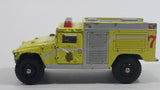 Corgi Chicago Police Department Fire Pumper Hummer Humvee HMMWV Fluorescent Yellow Die Cast Toy Emergency Fire Truck Vehicle