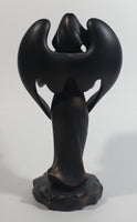 Party Lite Black Bronzed Dark Angel 8" Tall Candle Holder Decorative Collectible