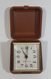 Vintage Westclox Pocket Size Folding Travel Alarm Clock in Case Working