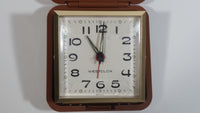 Vintage Westclox Pocket Size Folding Travel Alarm Clock in Case Working