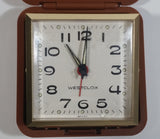 Vintage Westclox Pocket Size Folding Travel Alarm Clock in Case Working