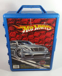 2005 Hot Wheels 48 Car Carrying Case Blue Plastic Container